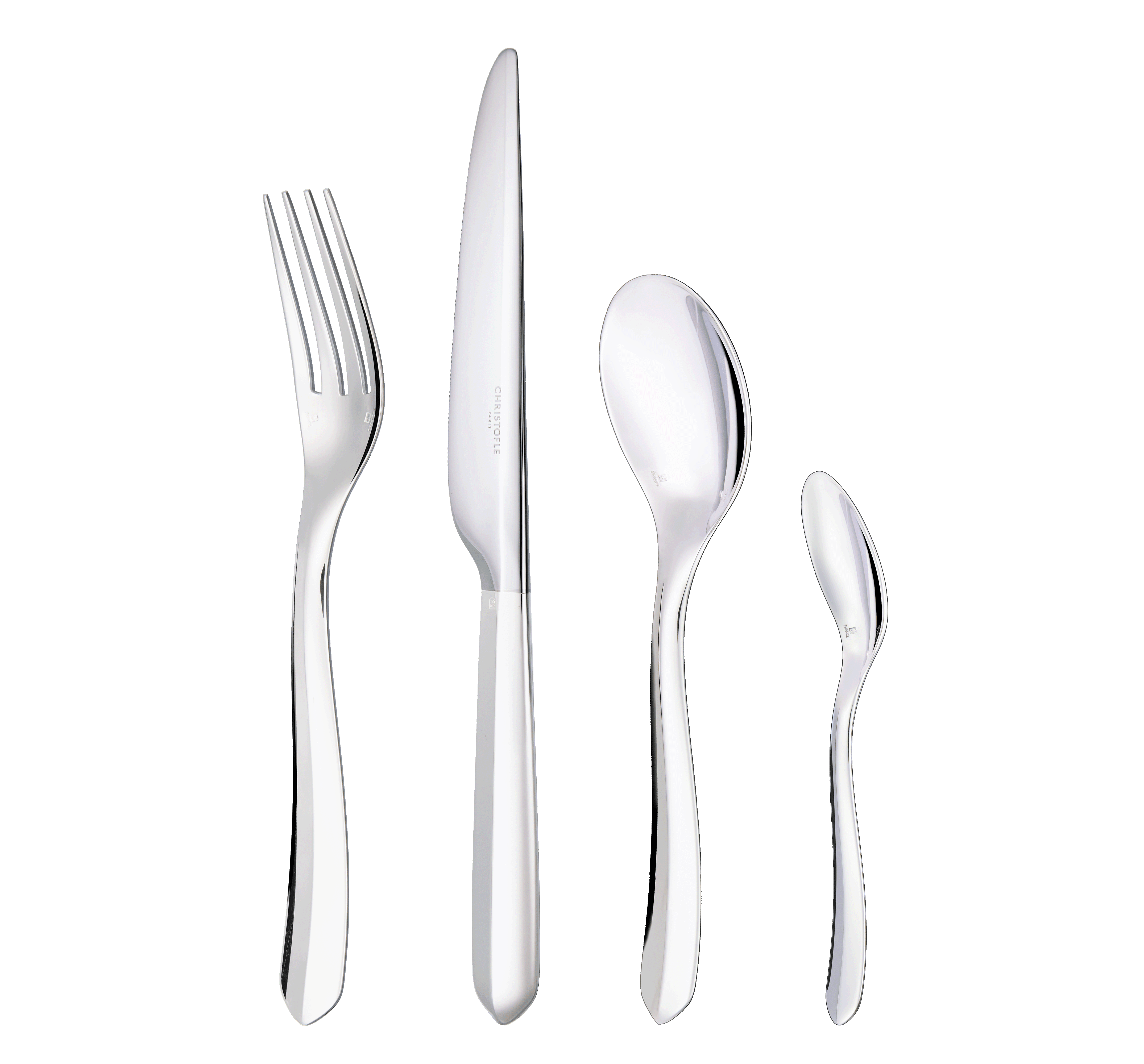 Infini Silver-Plated 4-Piece Flatware Set Infini Silver-Plated 4-Piece Flatware Set